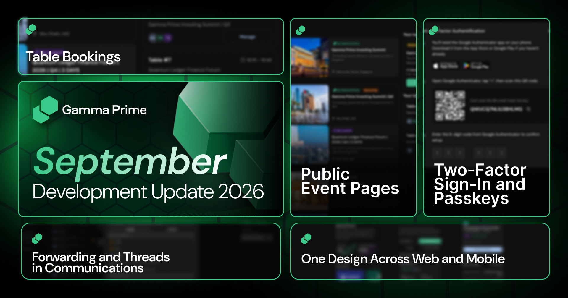 Public Event Pages, Two-Factor Sign-In, Passkeys and More! – September Development Update 2026